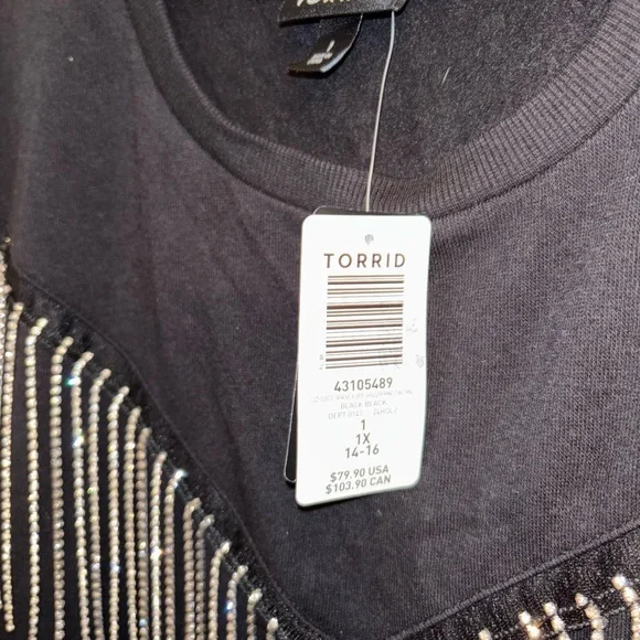 NWT Torrid Sweatshirt - size 1 - Picture 5 of 7